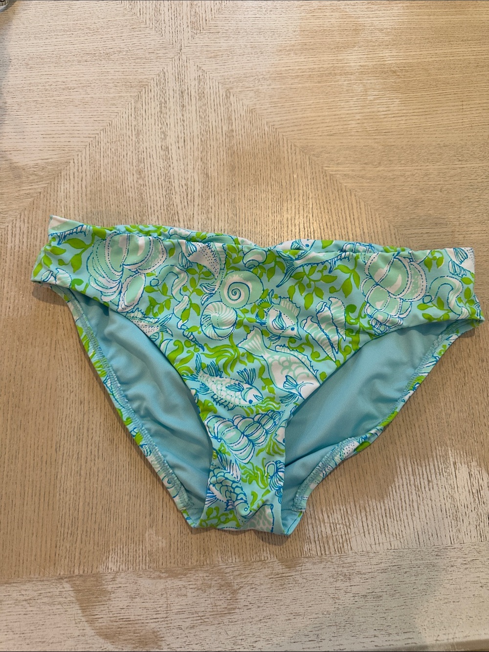 Lilly Pulitzer The Reef Bikini Bottoms - Light Blue & Lime